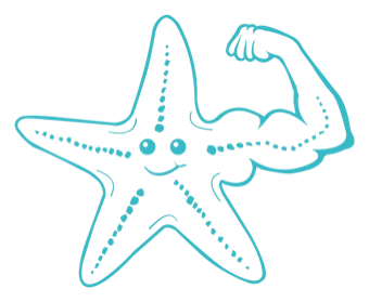 Shelby, the Starfish Strength mascot