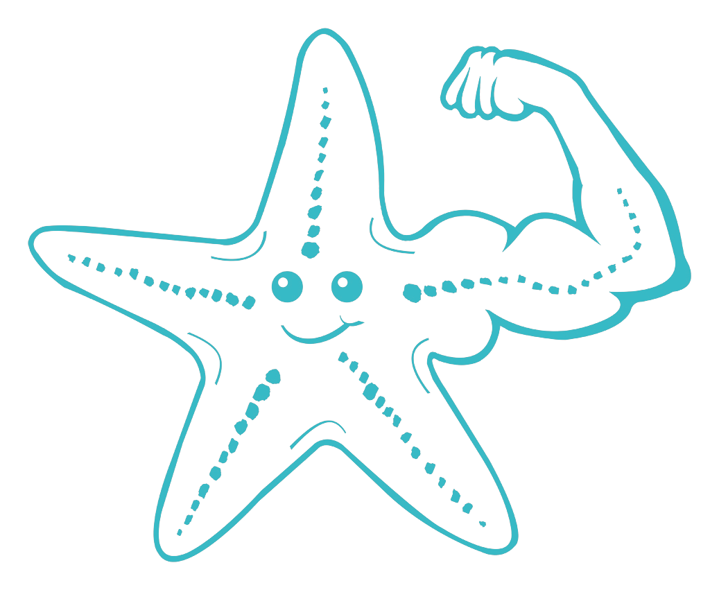 Shelby, the Starfish Strength mascot